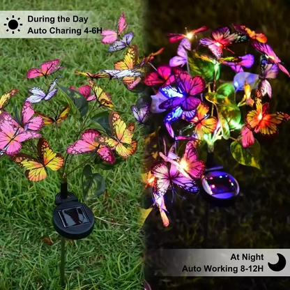 🦋Luces solares de mariposas para exteriores💐