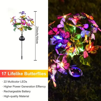 🦋Luces solares de mariposas para exteriores💐