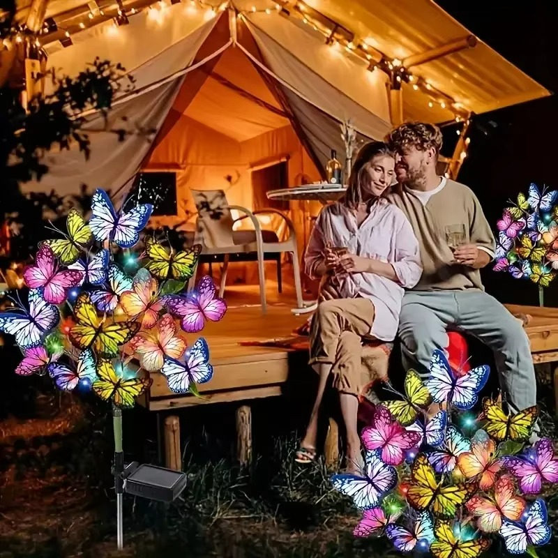 🦋Luces solares de mariposas para exteriores💐