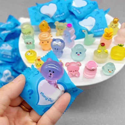 Blind Bag Mini Figuras Luminosas de Animales de Resina - 10PCS/Set