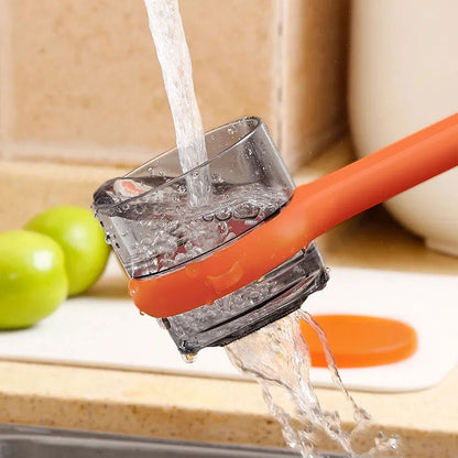 Peeler multifuncional con cubo de almacenamiento de desechos