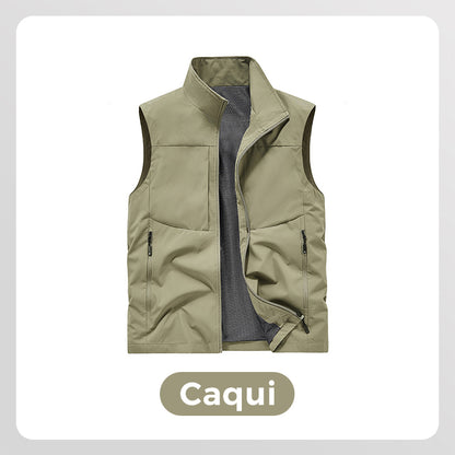 Cómodo chaleco de secado rápido con bolsillos para hombre