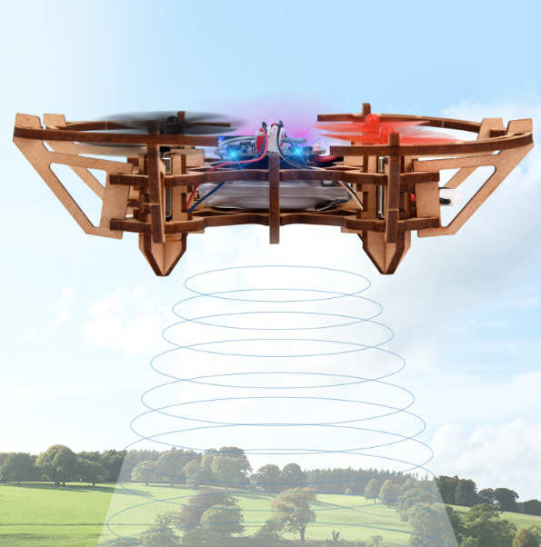 ✈️Kit de bricolaje para niños para construir un dron de madera 🎁💥Envío gratuito🚀
