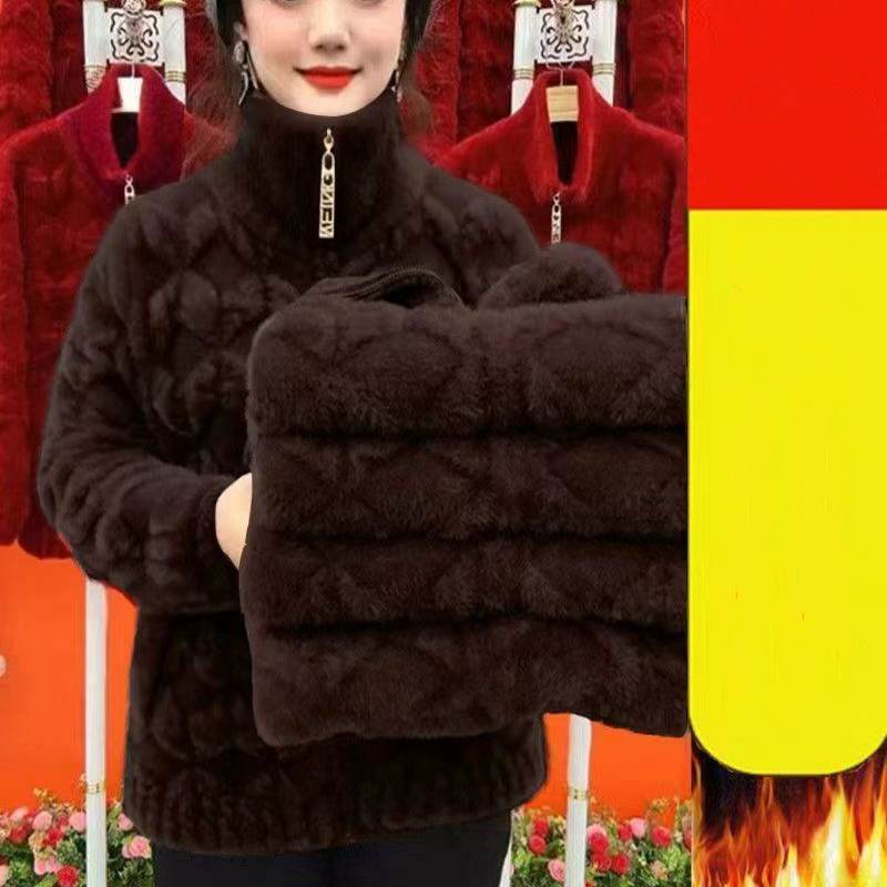 Nueva chaqueta de invierno de manga larga y gruesa
