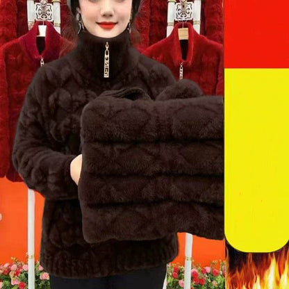 Nueva chaqueta de invierno de manga larga y gruesa