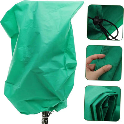 Fundas de protección contra congelación con bolsa con cordón engrosada para plantas