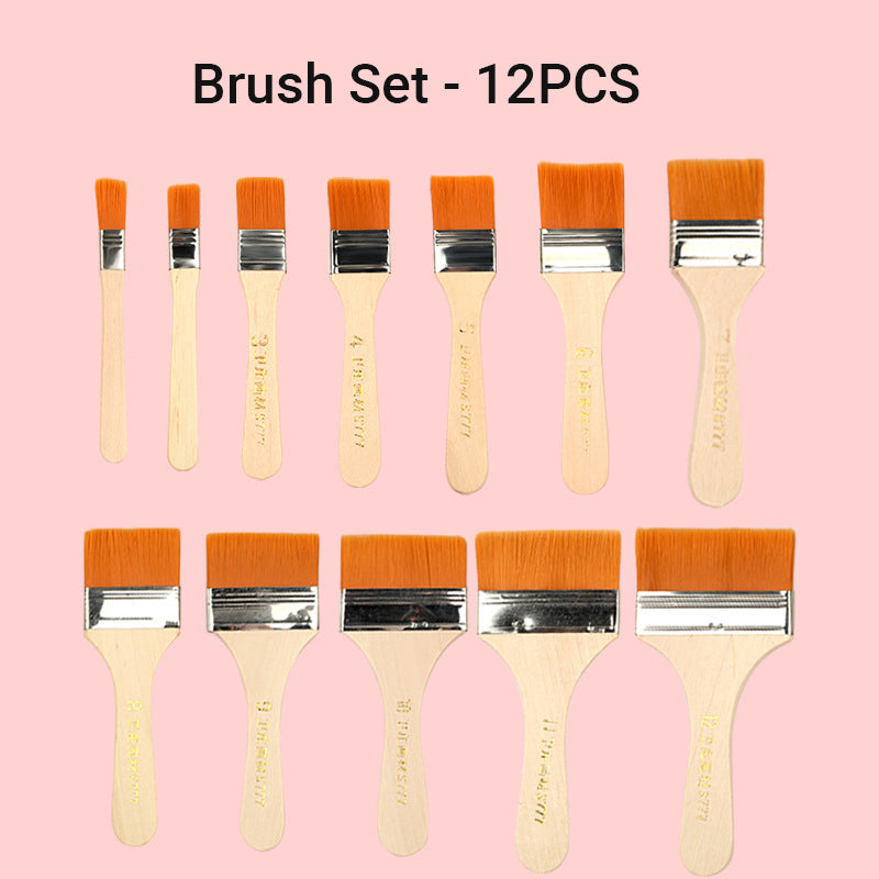 Set de Brochas para Pintura de Chips para Pinturas, Tintes, Barnices, Pegamentos