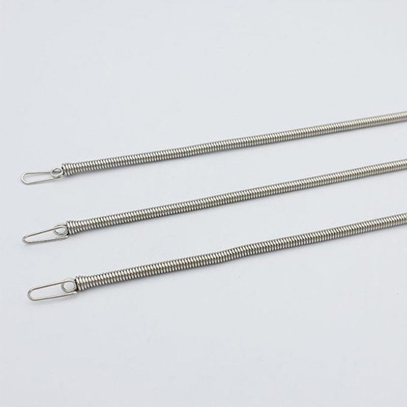 Herramienta multifuncional plegable con cordón elástico para enhebrar