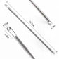Herramienta multifuncional plegable con cordón elástico para enhebrar