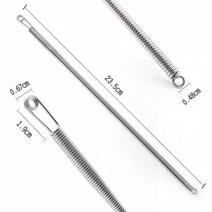 Herramienta multifuncional plegable con cordón elástico para enhebrar