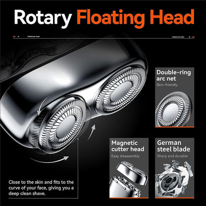 Afeitadora mini eléctrica USB recargable, impermeable y compacta para hombres, ideal para el hogar, el coche y los viajes