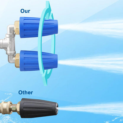 🎯🔥 ¡Oferta especial: -50%! 🚿 Boquilla Turbo de Acero Inoxidable 🌟 – Perfecta para terrazas, coches y fachadas 🏡🚗