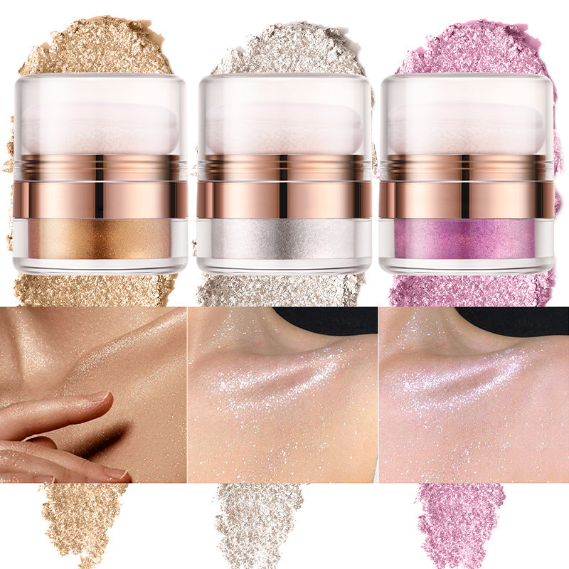 BUY 1 GET 1 FREE TODAY✨Instant Retouch Body Highlight Powder with Powder Pad