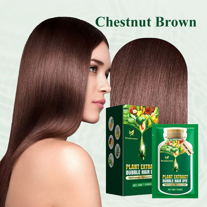 🔥Crema de tinte burbuja para el cuidado del cabello con extractos de plantas