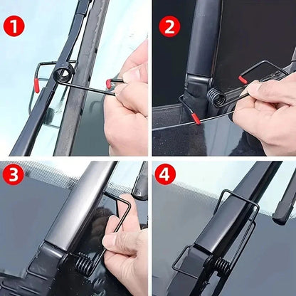 2 piezas de refuerzo de resorte de presión para brazo de limpiaparabrisas