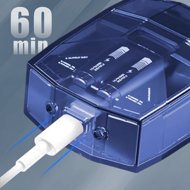 Mini Afeitadora Eléctrica Transparente con Bajo Nivel de Ruido