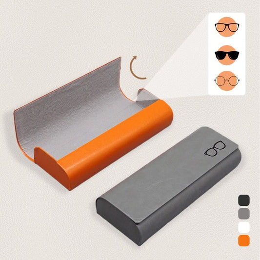 Estuche Minimalista de Cuero Rígido para Gafas