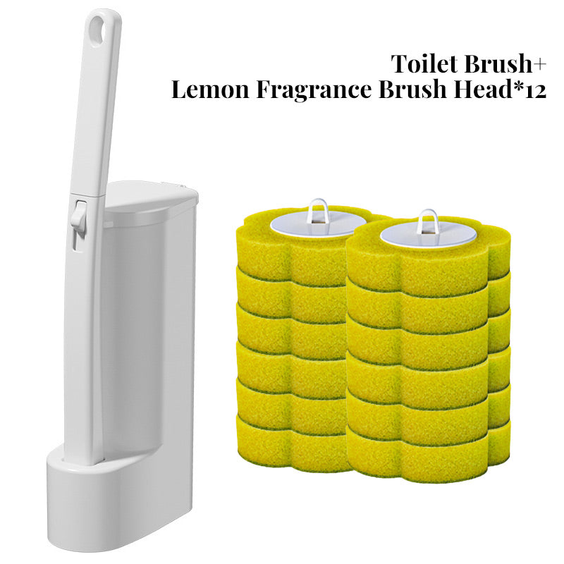 Disposable Toilet Brush with Storage Holder