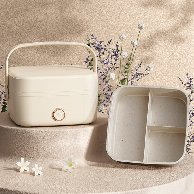 Calentador eléctrico multifuncional para fiambreras con asa