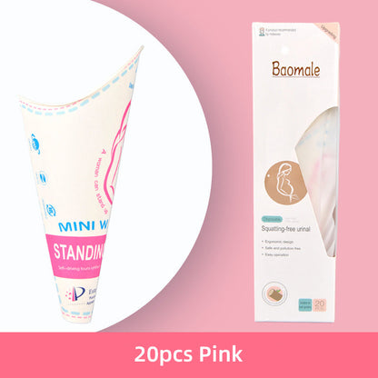 Embudo de orina desechable femenino de pie