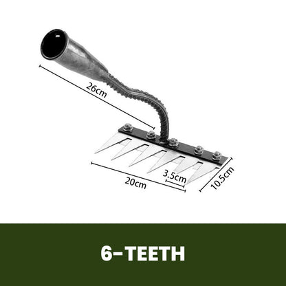 🔥OFERTAS🔥 Rastrillo de jardín de acero al carbono de 5/6/7/8 dientes