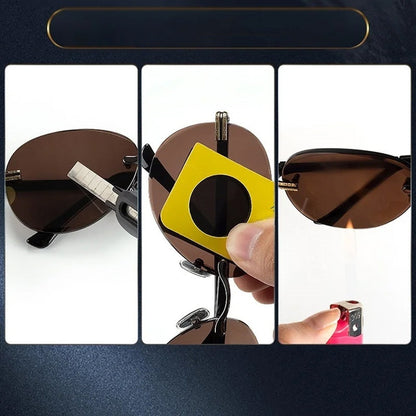 Gafas de sol protectoras sin montura para hombre