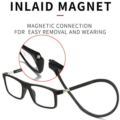 Gafas de Lectura Colgantes de Cuello Magnético Anti-Perdidas Anti-Luz Azul