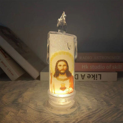 Jesus LED Prayer Candle