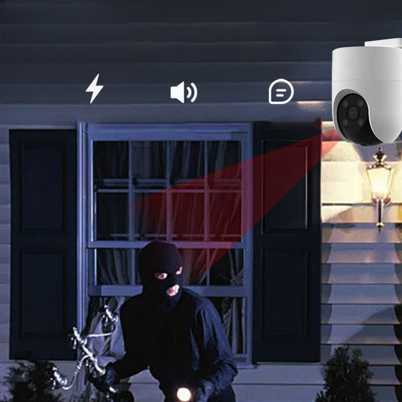 Waterproof 360° Smart Surveillance Camera with Full-color Night Vision