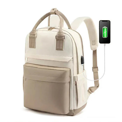 Mochila para portátil de mujer con puerto USB