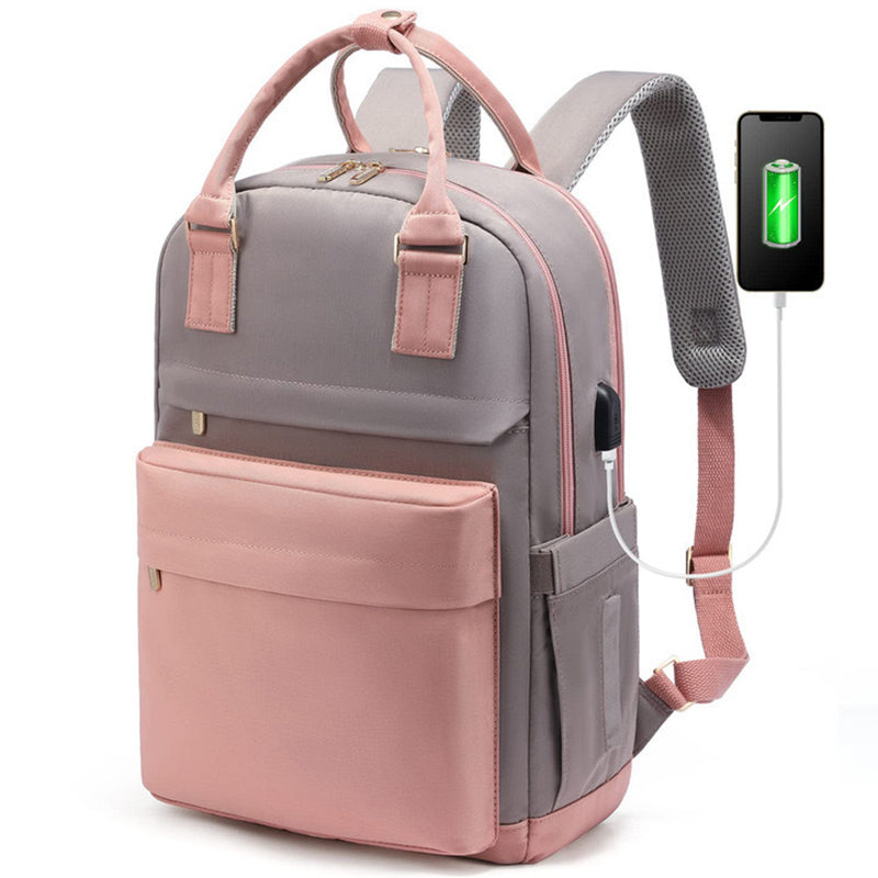 Mochila para portátil de mujer con puerto USB