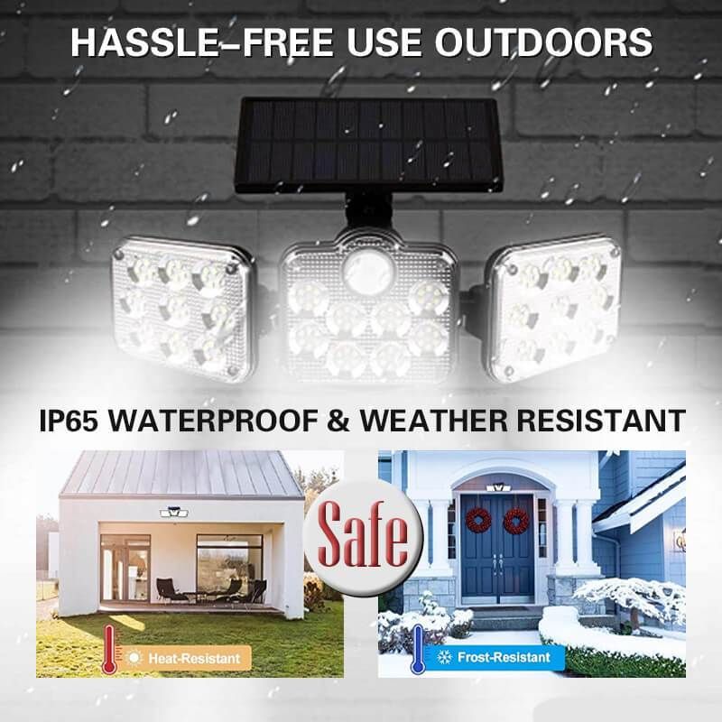 🔥Aplique solar triple LED