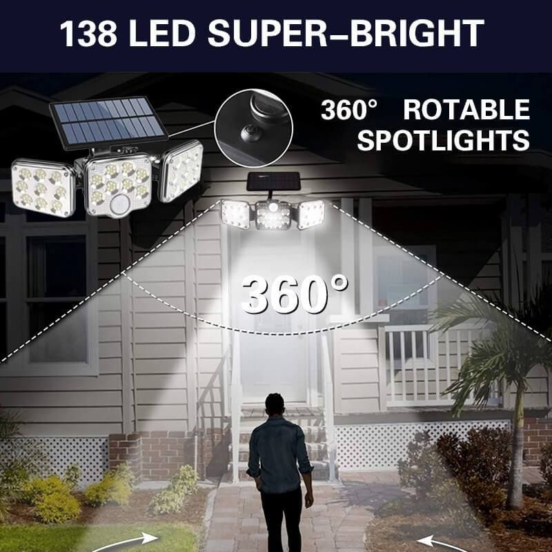 🔥Aplique solar triple LED