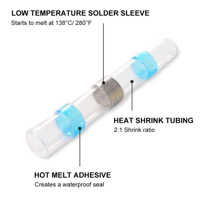 Kit de conectores de alambre para soldar impermeables Solderstick