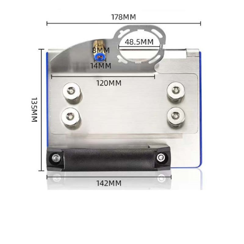 Soporte de amoladora angular para cortar azulejos y baldosas a 45°C