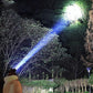 Linterna frontal LED con zoom, 6 modos y sensor de movimiento