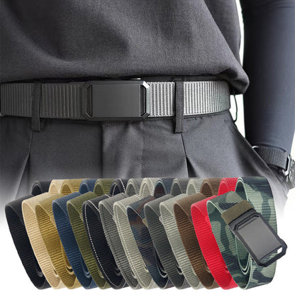 Cinturón ajustable de nailon para hombre