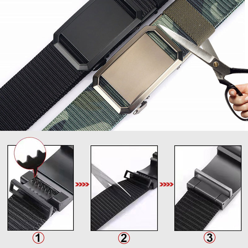 Cinturón ajustable de nailon para hombre