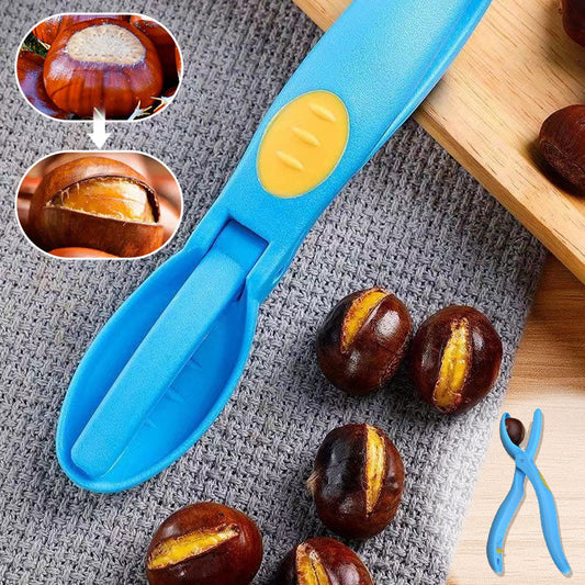 Multifunctional Durable Chestnut Shell Opener with Spring