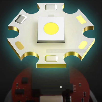 Láser Blanco Multifuncional Zoom Telescópico Linterna Táctica