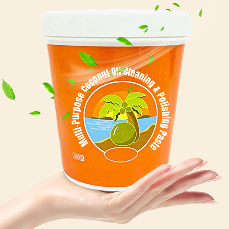 Pasta limpiadora y abrillantadora multiusos de aceite de coco