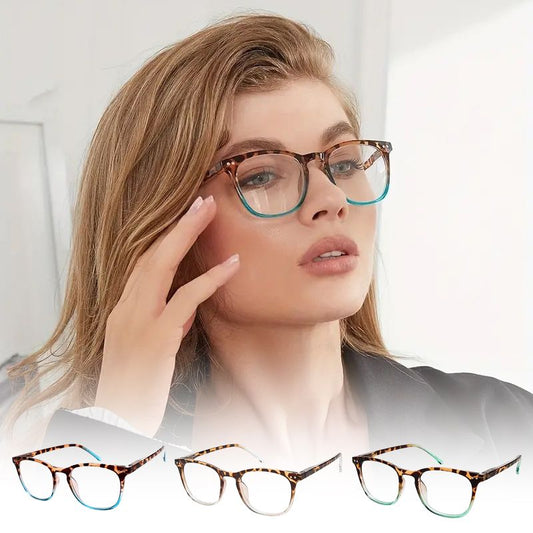 Gafas de lectura graduadas con estampado de leopardo sexy para mujer