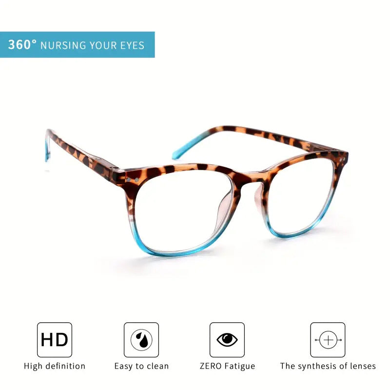 Gafas de lectura graduadas con estampado de leopardo sexy para mujer