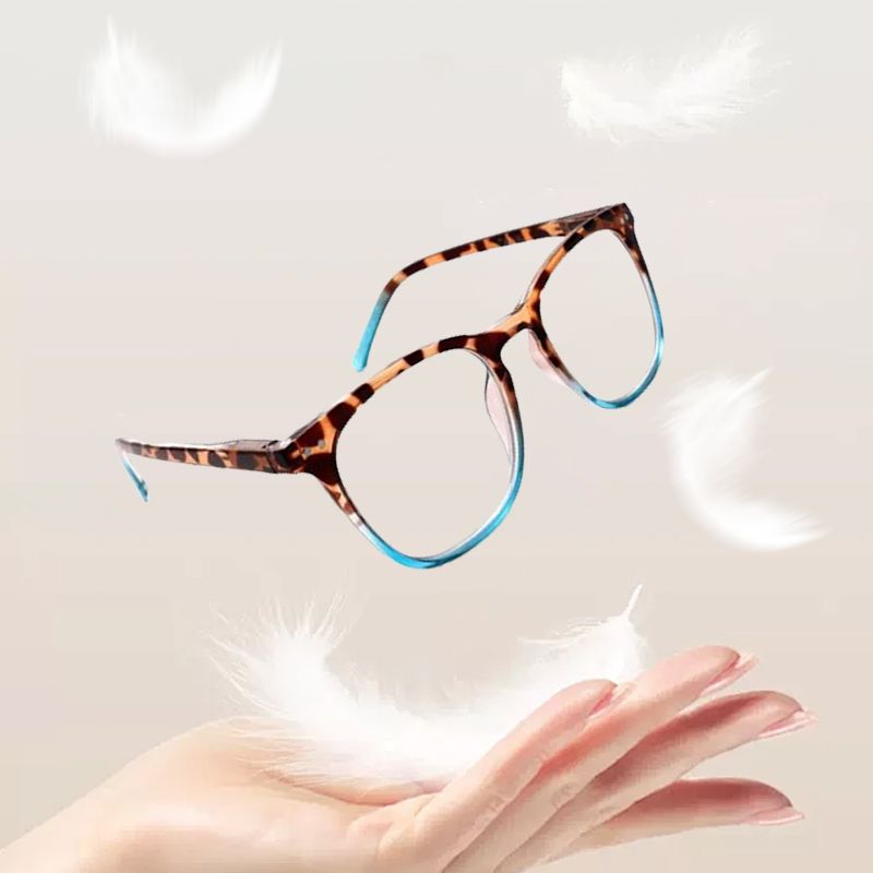 Gafas de lectura graduadas con estampado de leopardo sexy para mujer
