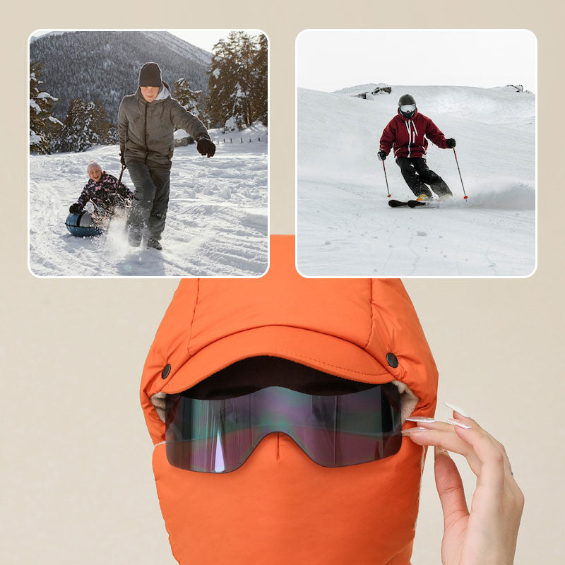 Máscara Cortaviento para Montar al Aire Libre con Gafas