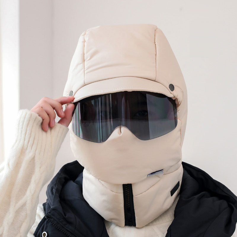 Máscara Cortaviento para Montar al Aire Libre con Gafas