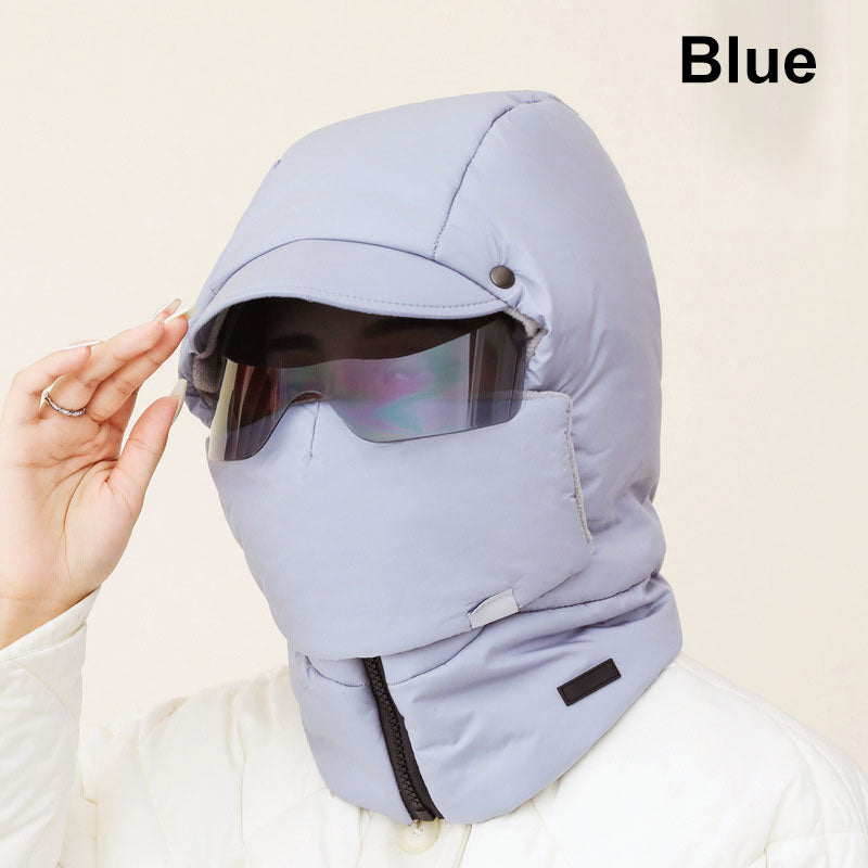 Máscara Cortaviento para Montar al Aire Libre con Gafas