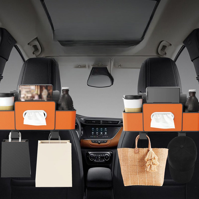 Caja de Almacenaje Multifuncional para Respaldo de Auto