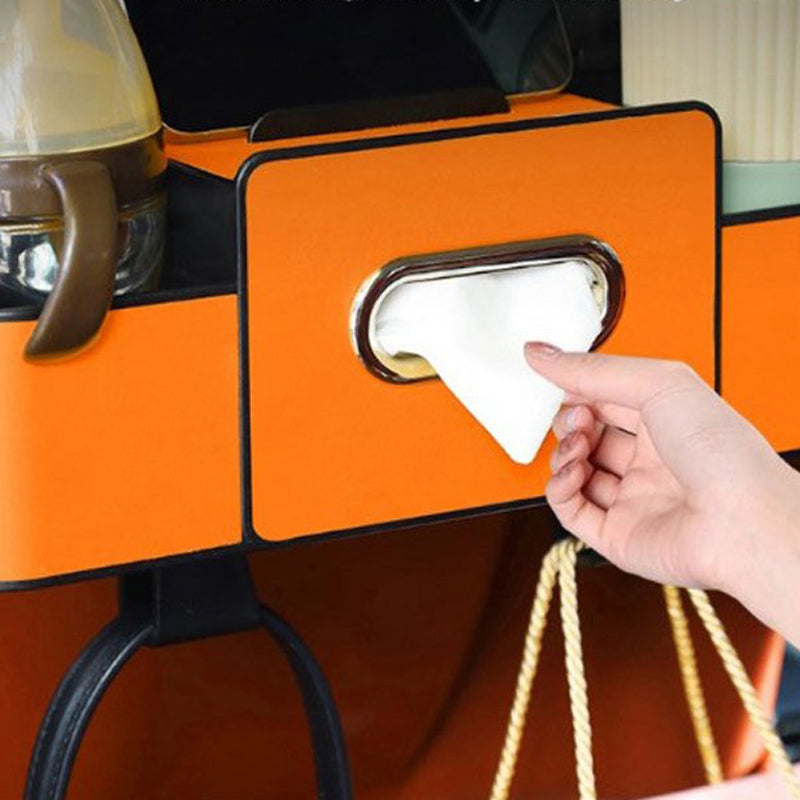 Caja de Almacenaje Multifuncional para Respaldo de Auto