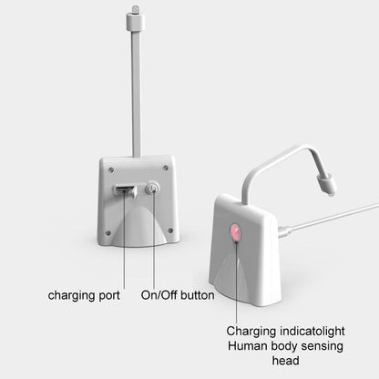 Luz nocturna LED inteligente recargable e impermeable para el inodoro